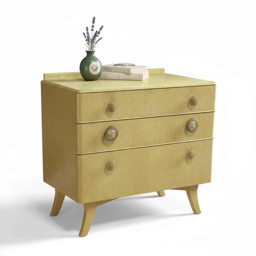 Retro Mid Century Schreiber Chest  Vintage 4 Drawer Dresser  Mcm Bedroom  Storage | Schreiber | Vinterior