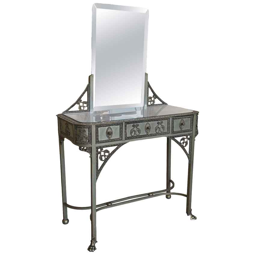 antique silver dressing table set Victorian Dressing Table Set by William Comyns