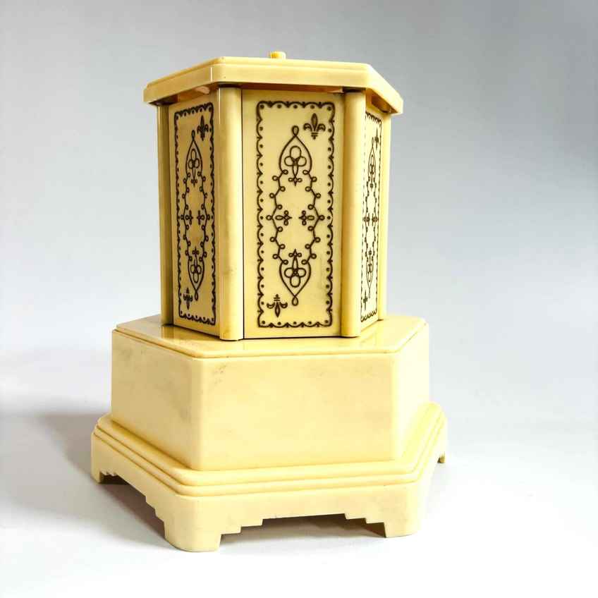 vintage cigarette carousel Cigarette/lipstick Music Box Made in Italy Vintage Reuge Music Box Carousel