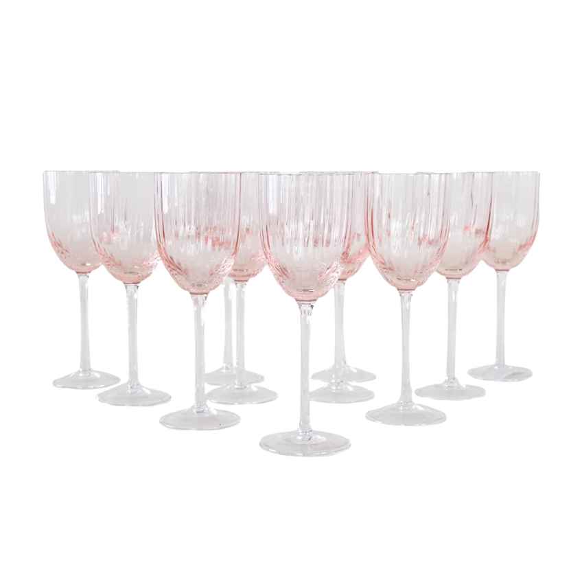 French Bistro Wine Glasses Plain Set Of Three (3) | Vinterior