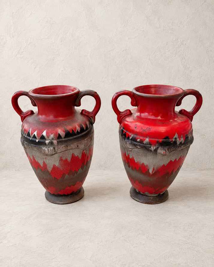teebecher porzellan Tiziana rot Henkelbecher Tasse Quantity:2 Cans
