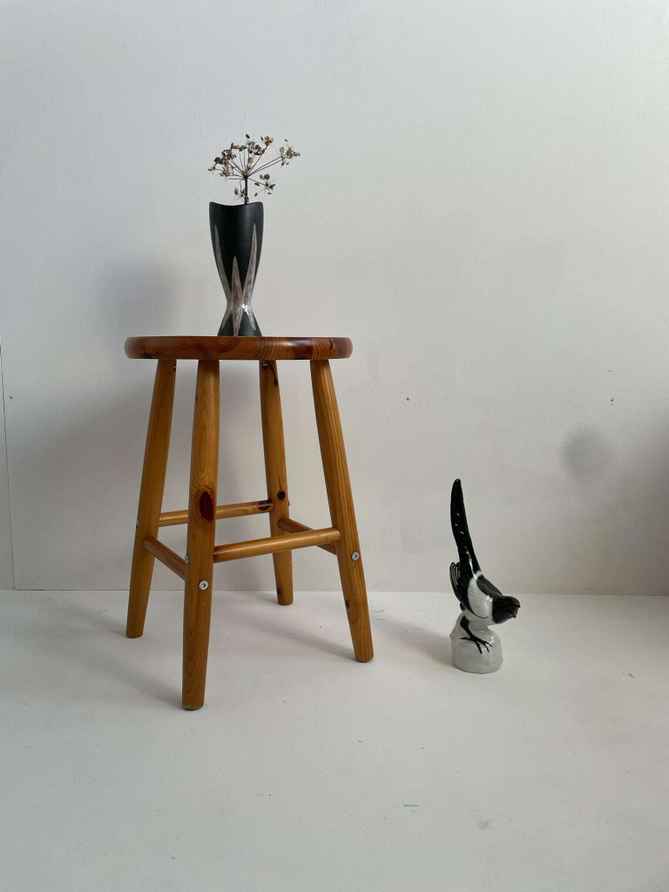 Vintage Ikea Plywood Stool Designed By Kristian Pallar With Bent