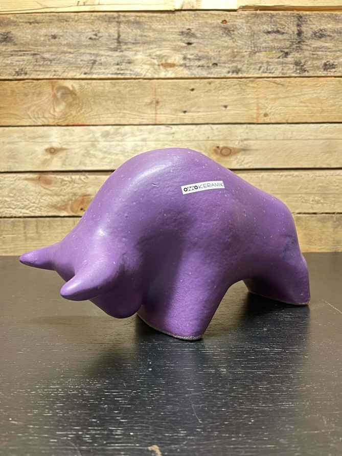 Otto Keramik Ceramic Bull West German Pottery Fat Lava | Otto