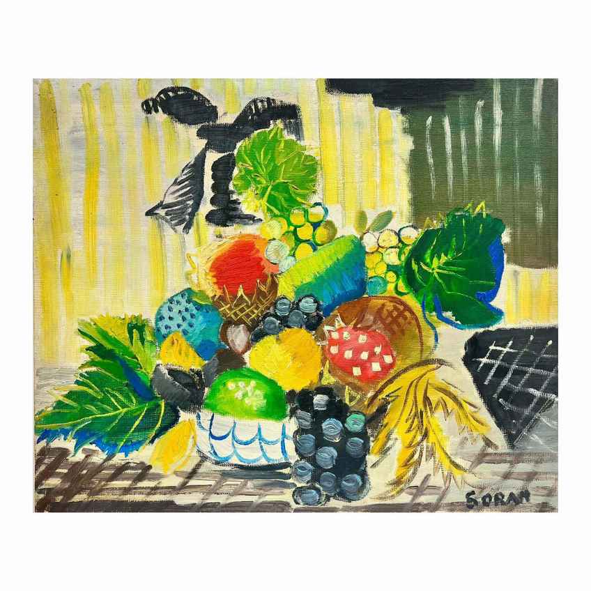 French School1950's French Expressionist Signed Oil Still Life