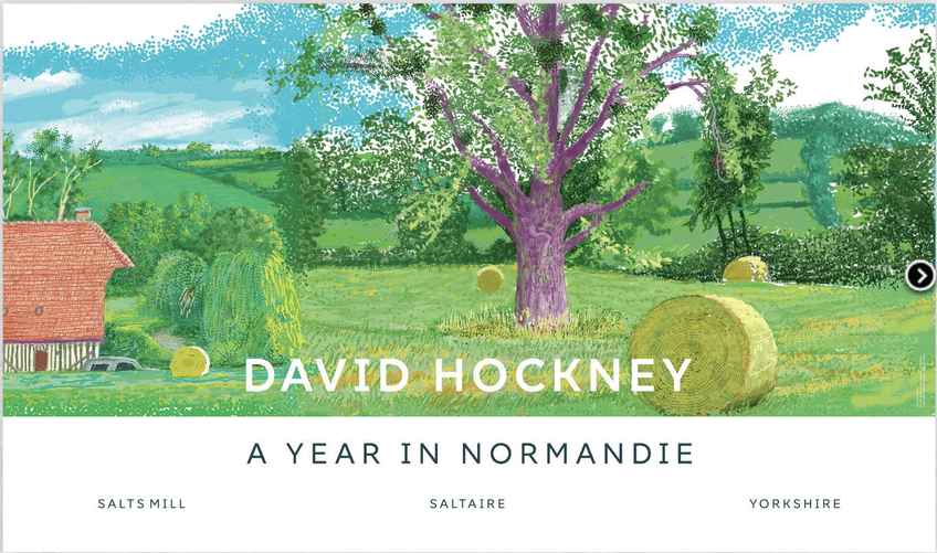 Original David Hockney Poster Blossom Tree A Year In Normandie