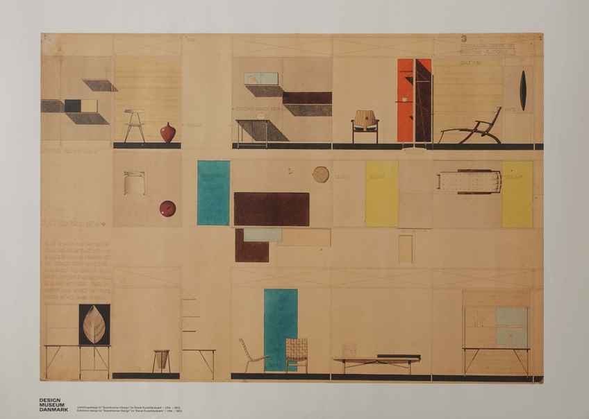 2014 Wegner Exhibition Poster Design Museum Denmark Original