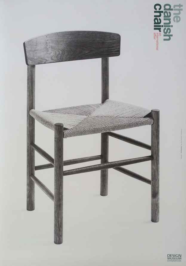 2014 Wegner Exhibition Poster Design Museum Denmark Original