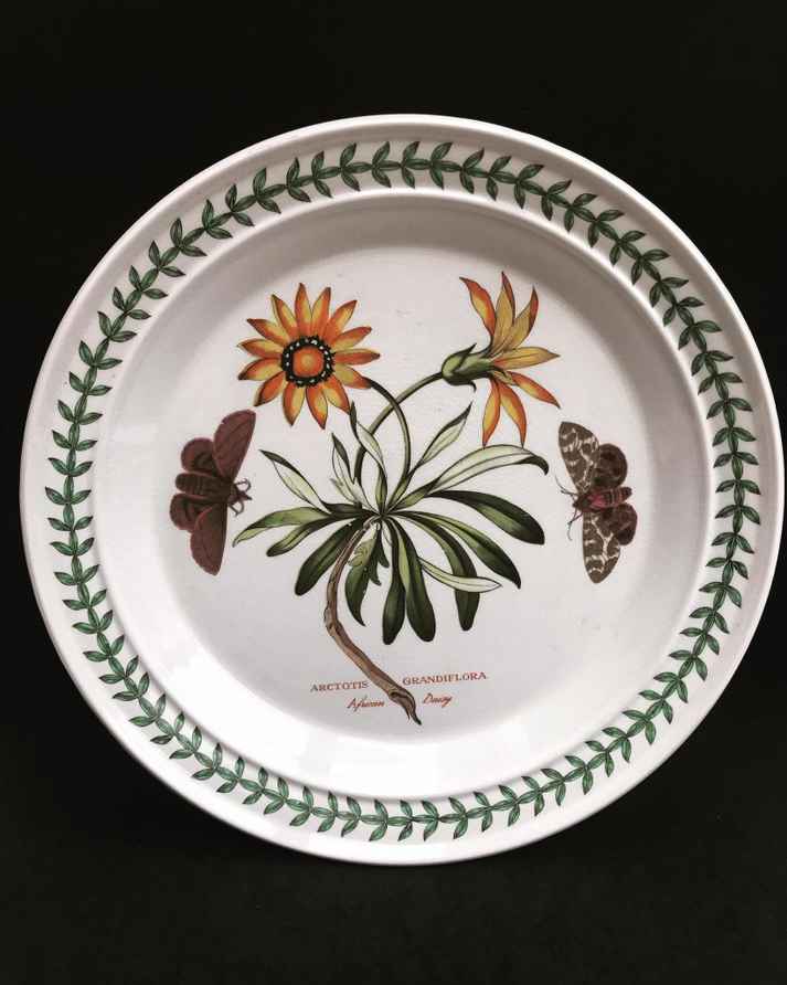 Portmeirion England. 4 Large Faience Dinner Plates. 