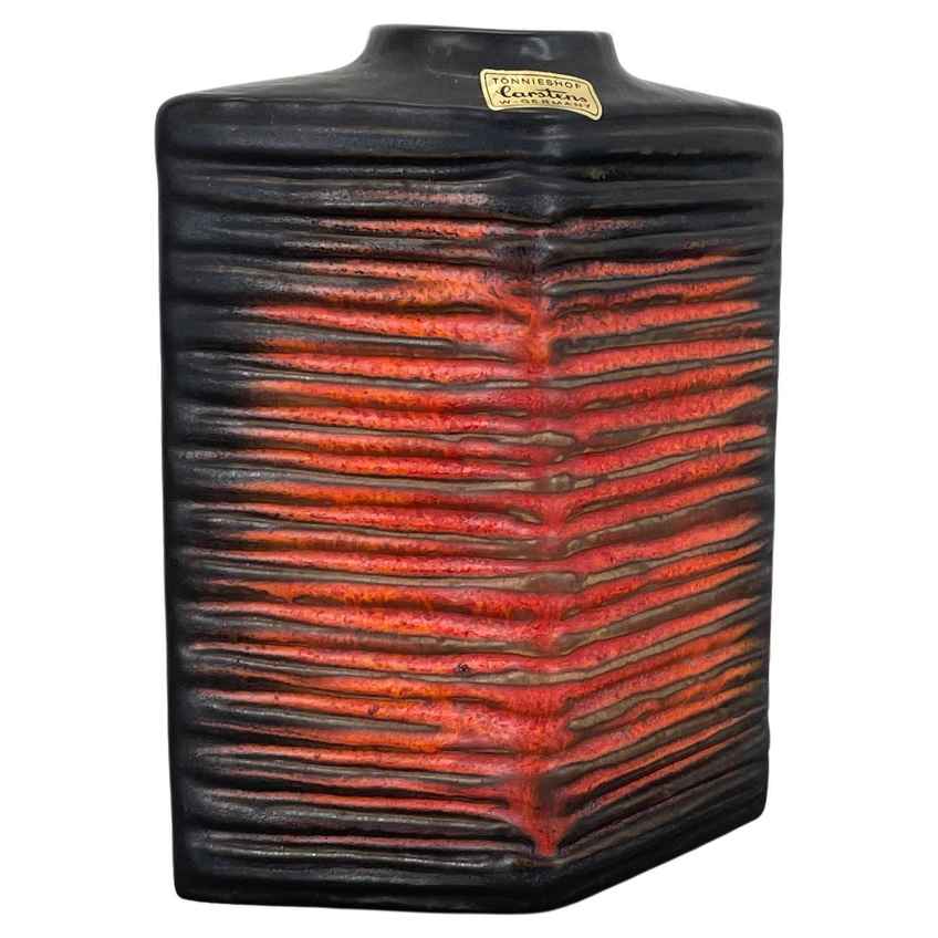 Large 25cm Ceramic Brutalist Vase Fat Lava Carstens Tönnieshof