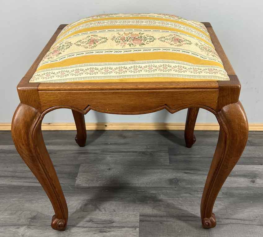Footstool Vintage French Upholstered Stool Bench Decorative Seat