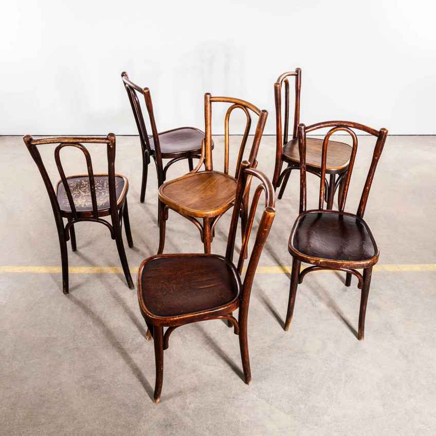 1940's Thonet Original Single Hoop Bentwood Chairs – Set Of