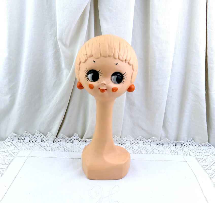 Vintage Mannequin Head, 1960s, Plaster | Vinterior
