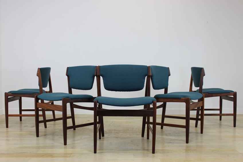 Danish Dining Chairs In Teak By Ib Kofoed Larsen, 1960s, Set Of 6