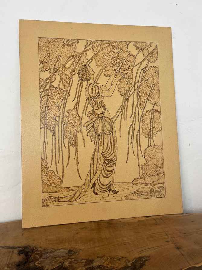 Large Vintage Vogue Magazine 1919 Cherry Blossom Cover Picture