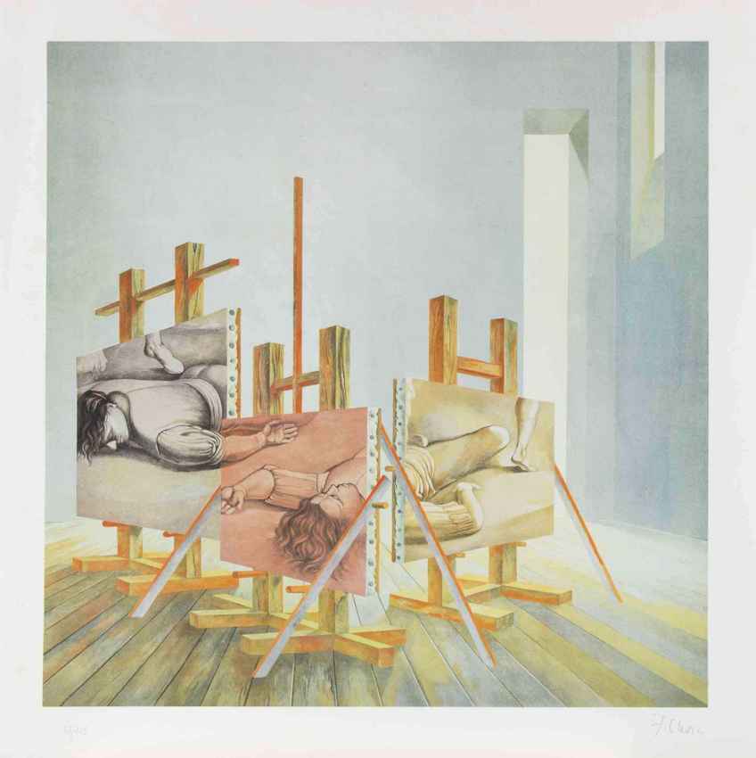 Fabrizio Clericiuntitled Lithograph By Fabrizio Clerici 1980s1980s