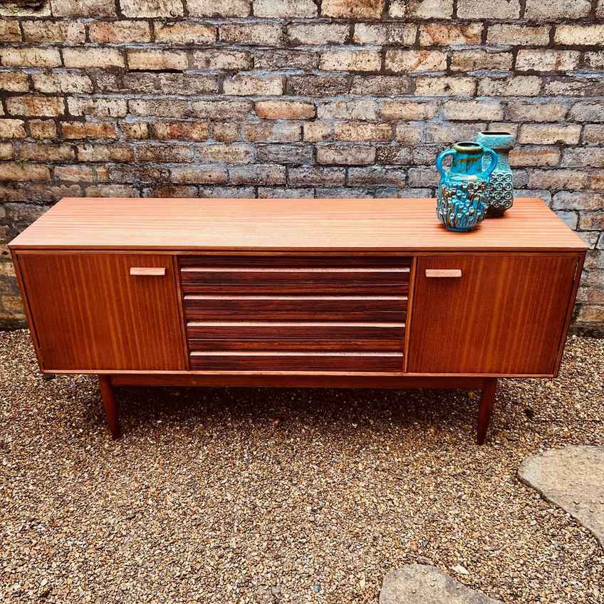 Mid Century Teak Sideboard 1950s 1960s By Lebus Mcm | Lebus