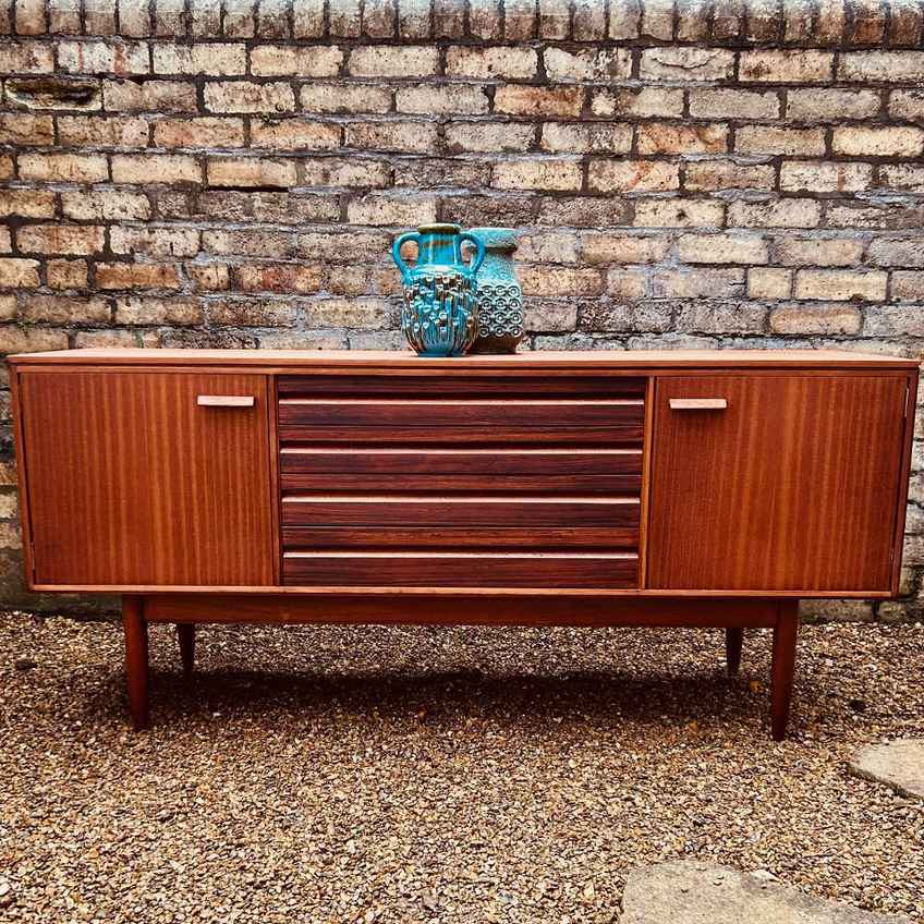 Vintage White And Newton Of Portsmouth Sideboard Mid Century Teak
