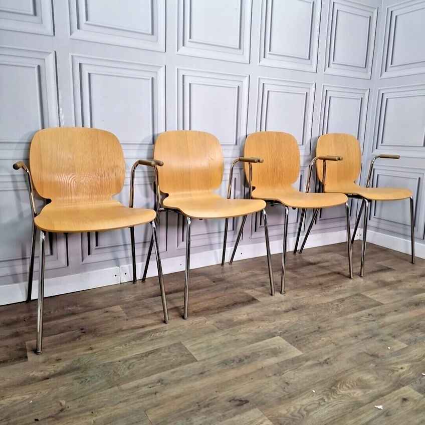 Ikea Gilbert Chair – 1990s Vintage Stackable Dining Chair, Teak