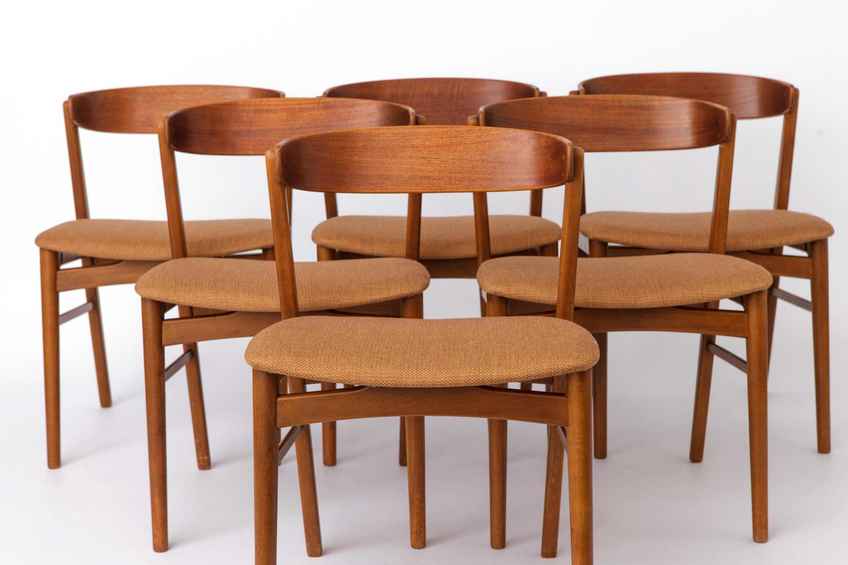 Set Of 6 Farstrup Teak Dining Chairs, Danish Mid Century Chairs