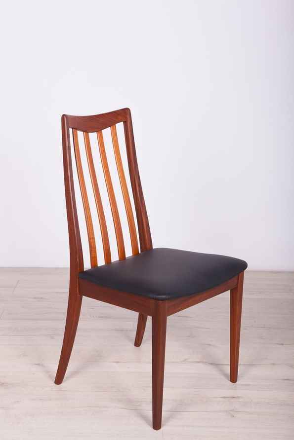 Vintage Teak & Leather Dining Chairs By Leslie Dandy For G Plan