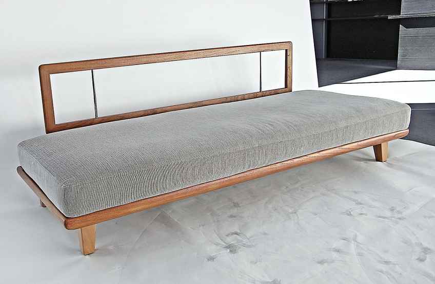 Mid Century Minerva Teak Danish Sofa/Daybed By Peter Hvidt & Orla