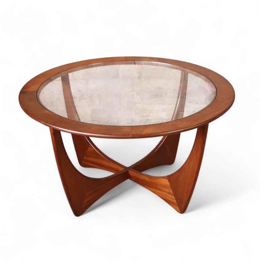 Mid Century G Plan Fresco Teak And Glass Two Tier Coffee Table | G