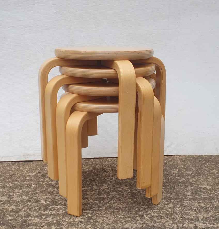 Vintage '99 Ikea 'Frosta' – Design After Alvar Aalto 'Stool E60
