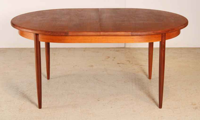 Round Extending Teak Dining Table By G Plan From 1960's Mid