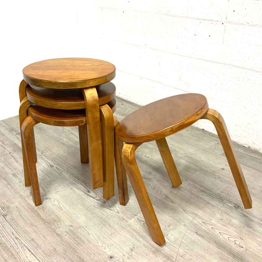 Vintage '99 Ikea 'Frosta' – Design After Alvar Aalto 'Stool E60