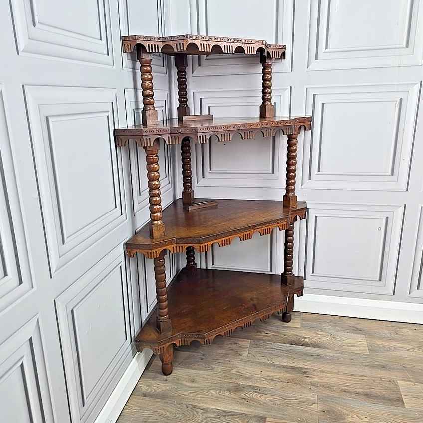 Antique Whatnot, English, Mahogany, Three Tier, Victorian, Display
