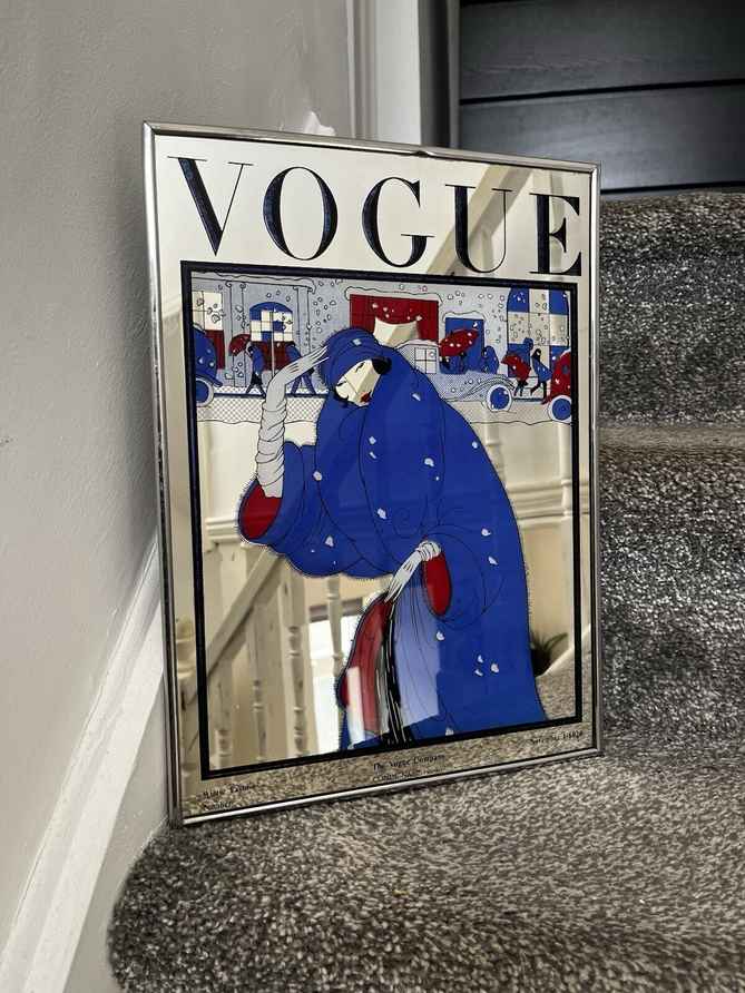 Large Vintage Vogue Magazine 1919 Cherry Blossom Cover Picture