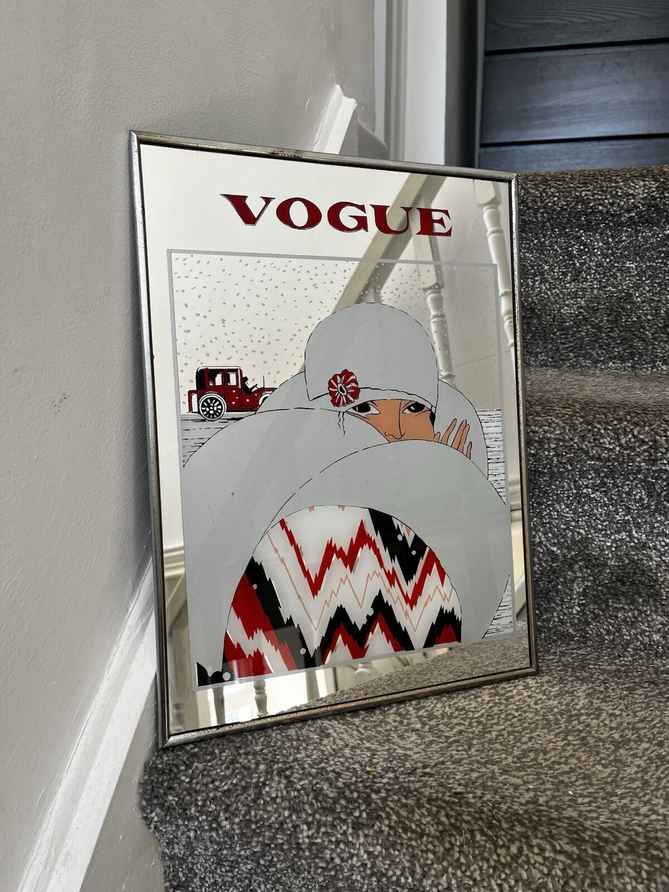 Large Vintage Vogue Magazine 1919 Cherry Blossom Cover Picture