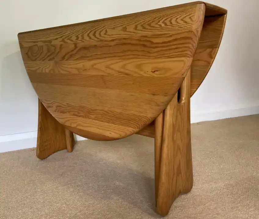 Ercol Windsor Drop Leaf Gate Leg Table In Solid Elm | Lucian