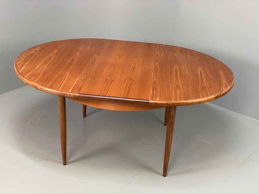 Round Extending Teak Dining Table By G Plan From 1960's Mid