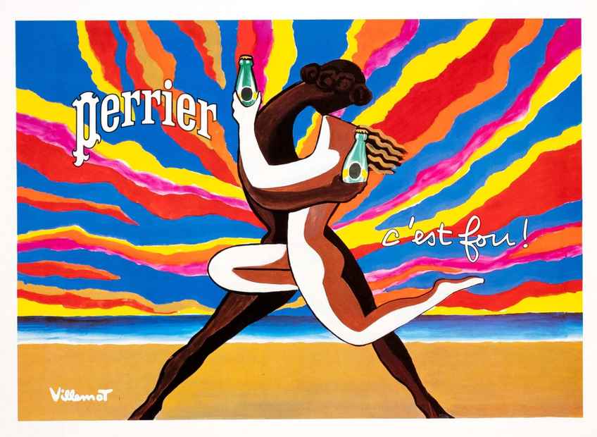 Orangina Light Villemot Vendor 1980 Original Vintage Poster