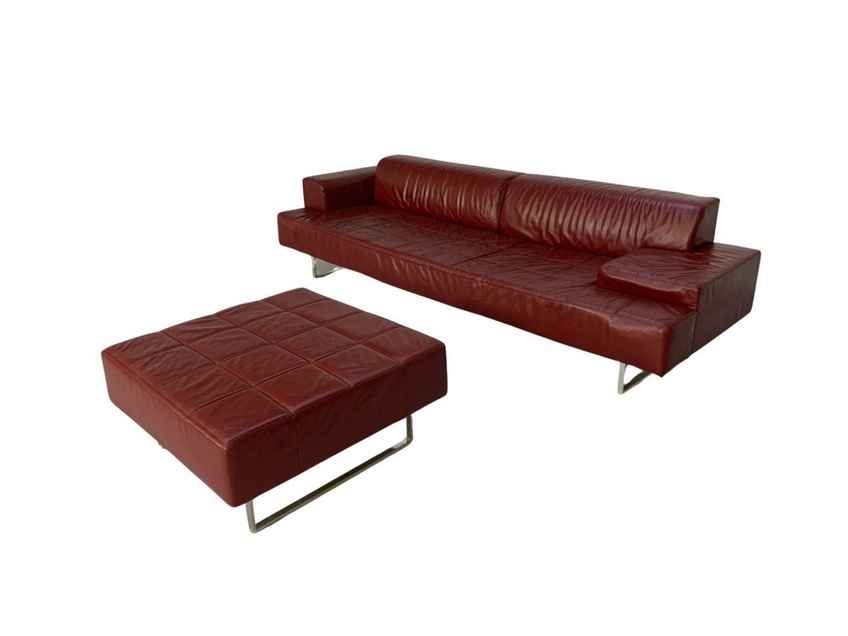 Poltrona Frau “Dream” 3 Seat Sofa – In Oxblood “Heritage” Leather