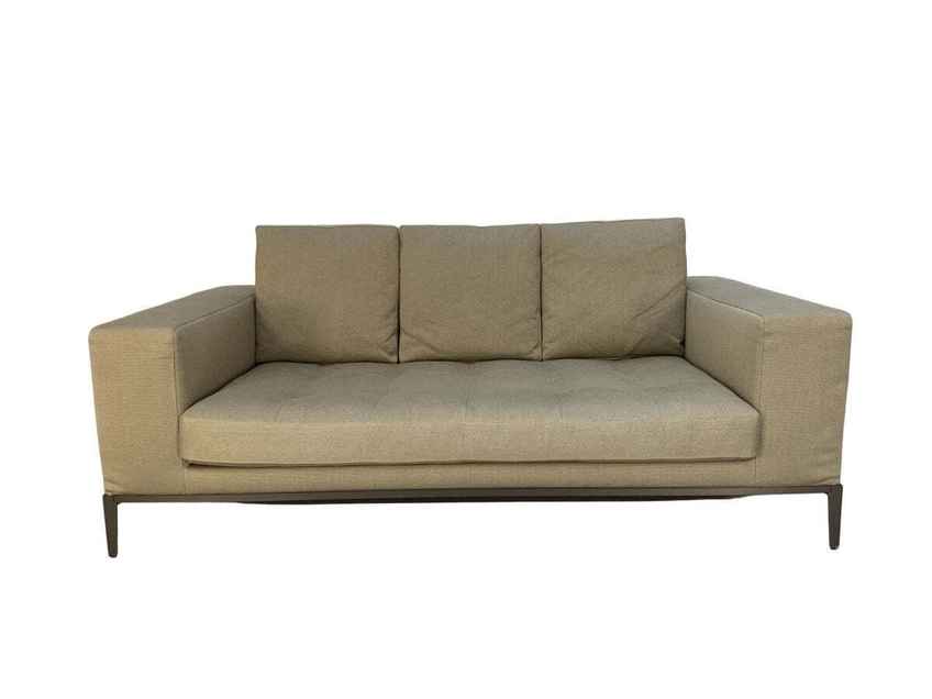 B&B Italia Maxalto “Simplice” 2.5 Seat Sofa – In Woven Linen | B&B