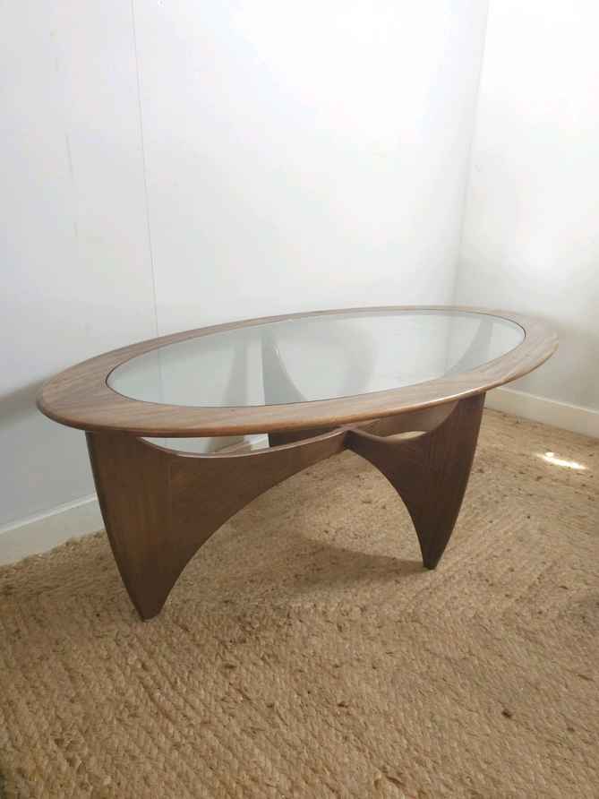 G Plan Astro 'Spider' Coffee Table In Solid Teak And Glass, Mid