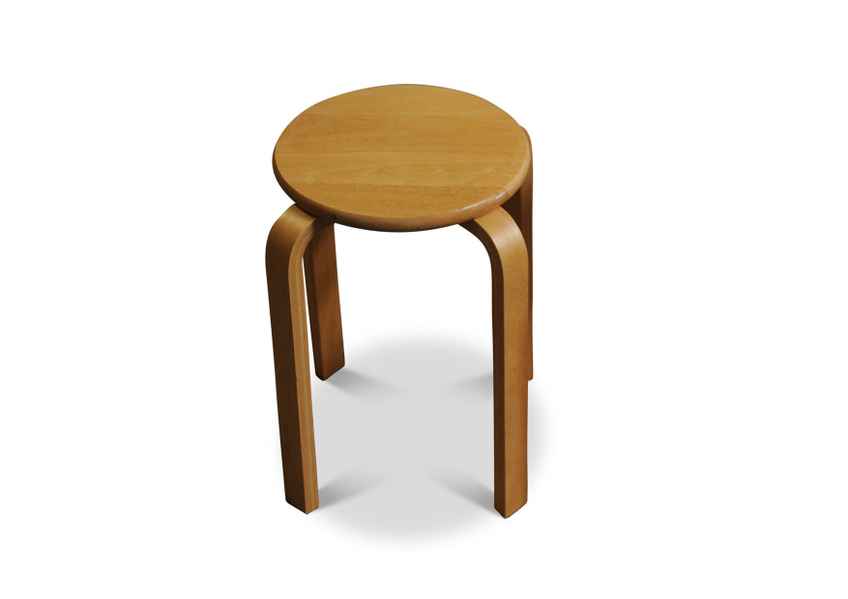 Vintage '99 Ikea 'Frosta' – Design After Alvar Aalto 'Stool E60