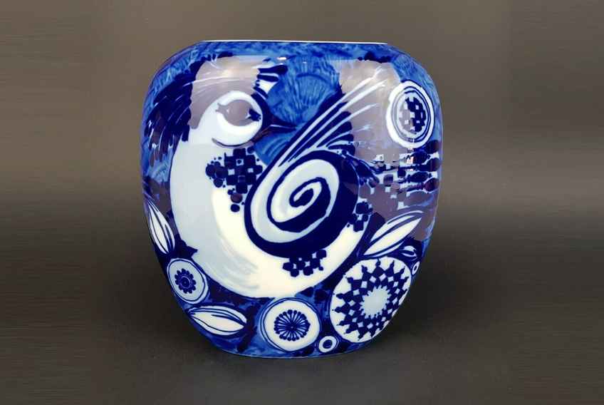 Rosenthal Studio Line Vase – Bjørn Wiinblad “Blue Bird” Design