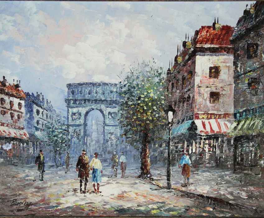 Parisian Street Scene By Caroline Burnett | Vinterior