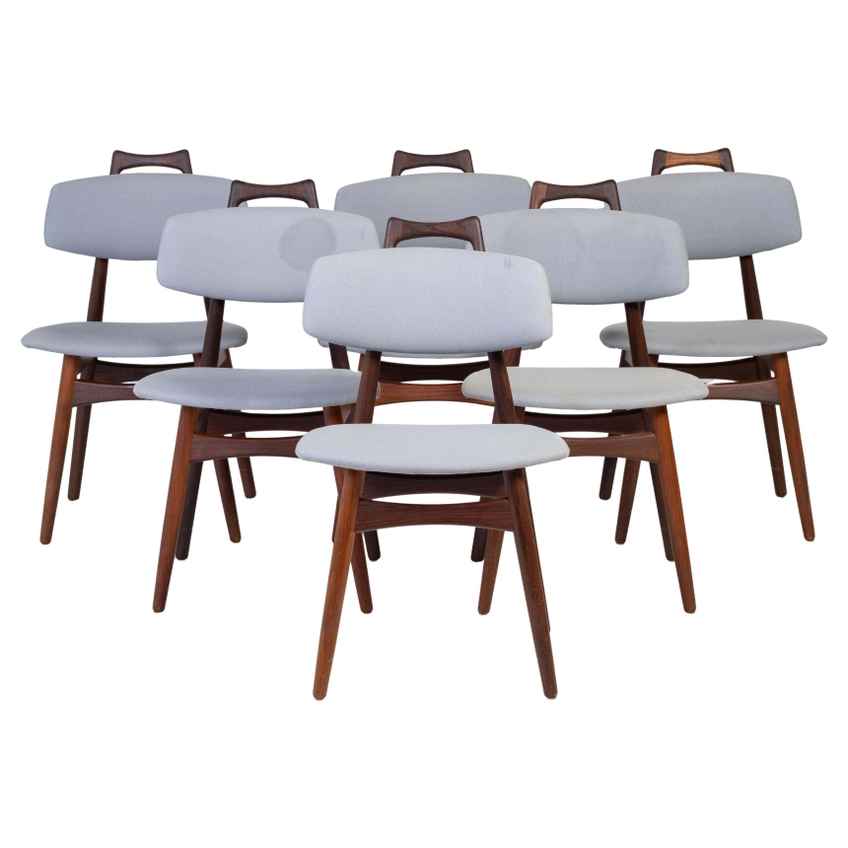 Kofod Larsen Dining Chairs Black Teak | Ib Kofod-Larsen | Vinterior