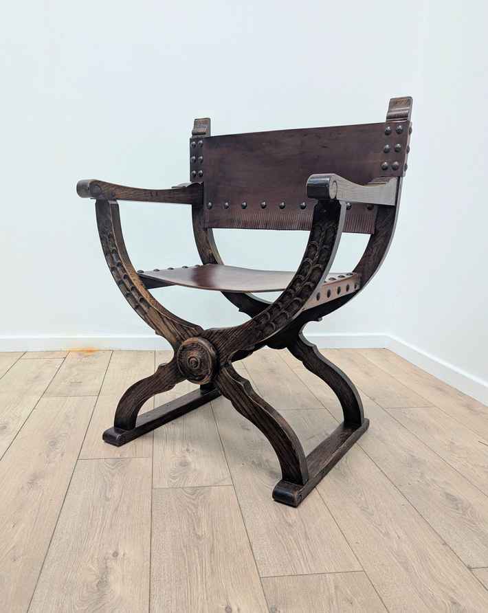 effezeta ヴィンテージチェアー Vintage Italian Effezeta Tan Leather Cantilever Chair | Vinterior