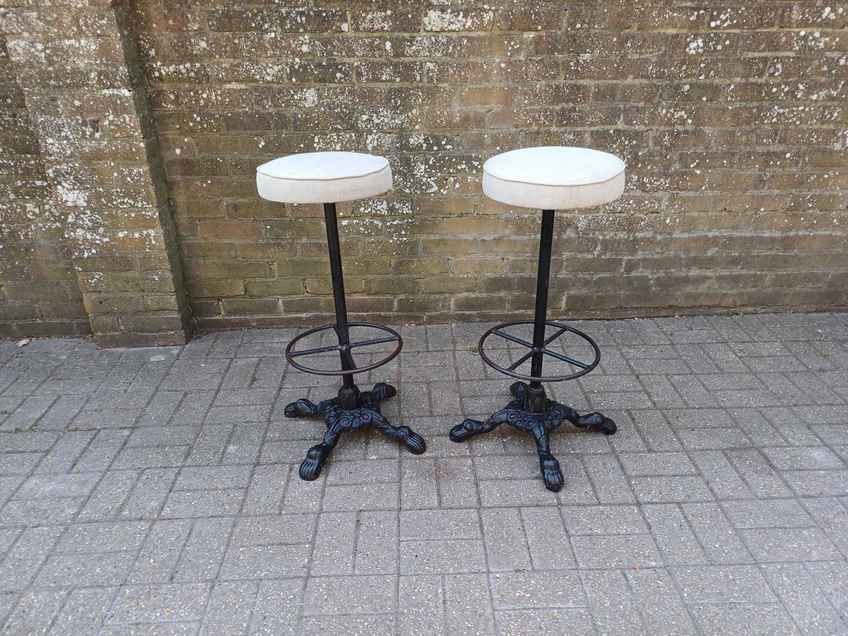Yasu Sasamoto Dulton Industrial Vintage Bar Stool With Tractor