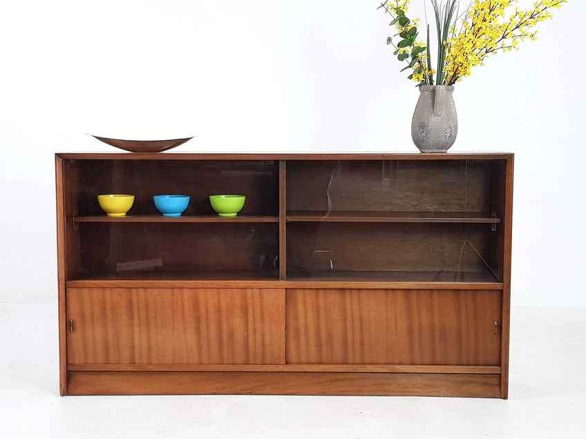 Bookcase Display/Cocktail Cabinet By Herbert E Gibbs In Golden Oak