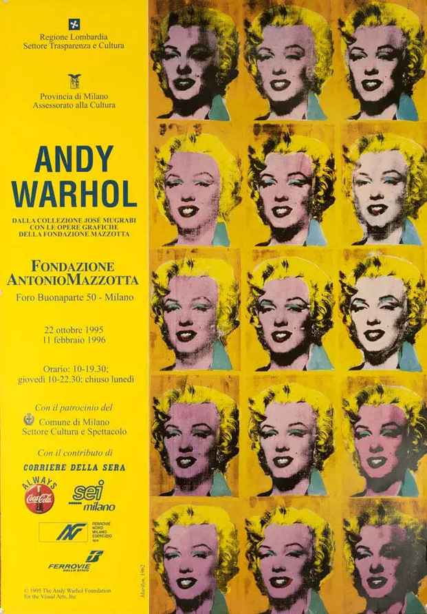 Original Andy Warhol Exma Marilyn Monroe Vintage Pop Art Poster