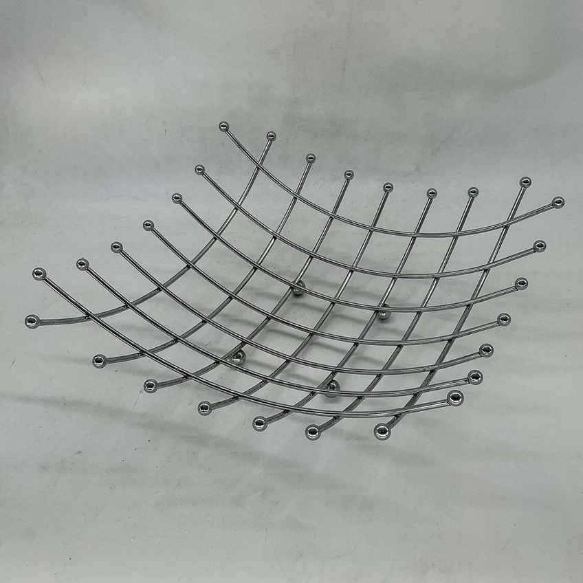Vintage 1990's Ikea Tradig Red Wire Fruit Bowl By Ehlen Johansson