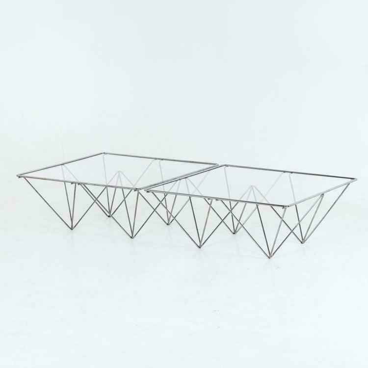 Alanda Metal And Glass Coffee Table By Paolo Piva For B&B Italia