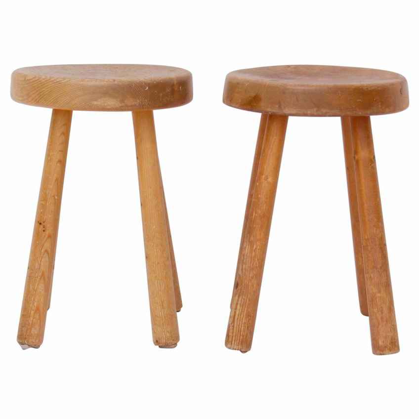 Vintage Ikea Pine Small Stool Tapered Legs 1980/90s | Ikea | Vinterior