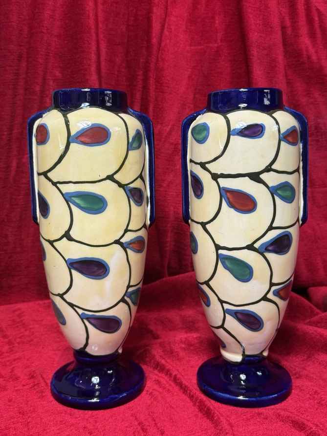 Art Deco 'Alienware' Ceramic Vase By Ditmar Urbach, Czechoslovakia